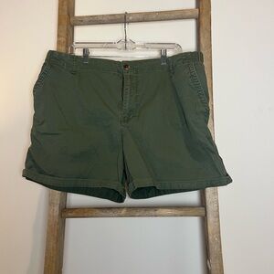 Old Navy Green High-Waited Chino Shorts